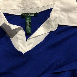 RALPH LAUREN ROYAL BLUE SOFT SWEATER